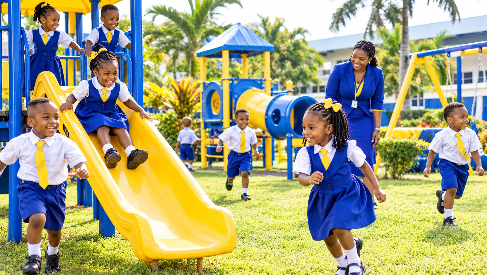 Children at outdoor play